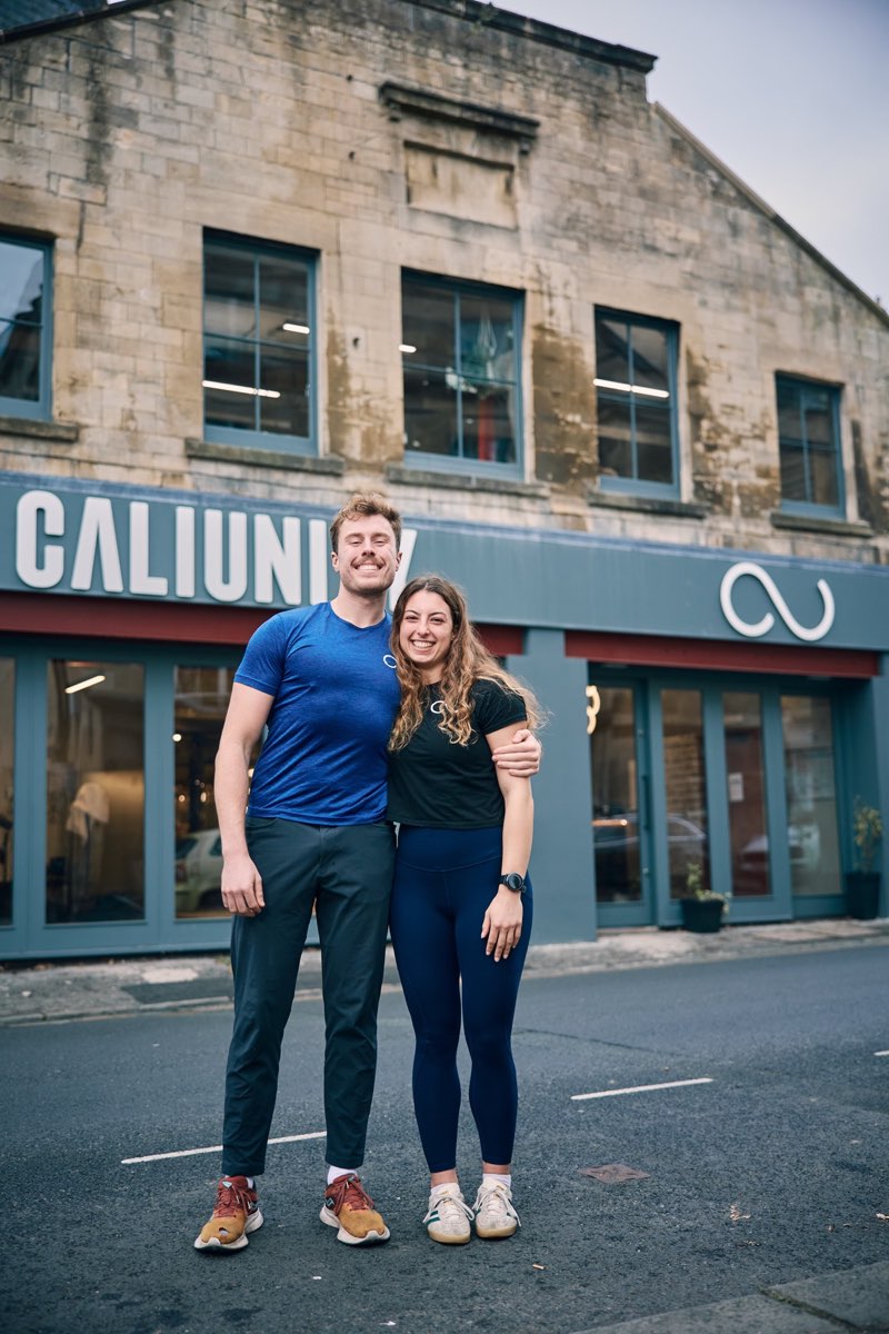 Ollie and Kiera outside CaliUnity on Walcot Street